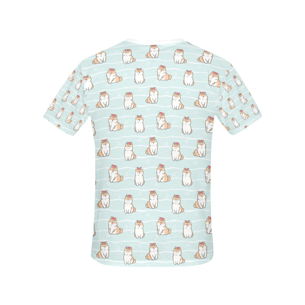 Shiba Inu Print Design LKS3011 Women's  T-shirt
