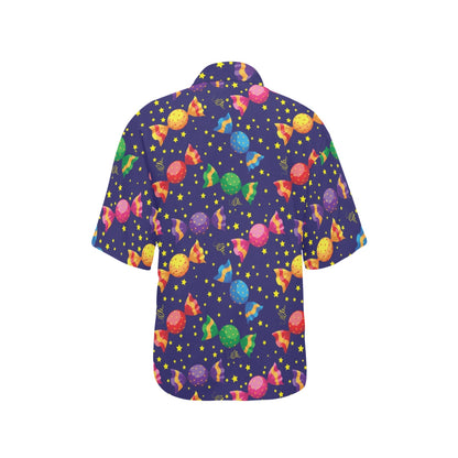Candy Pattern Print Design CA06 Women's Hawaiian Shirt