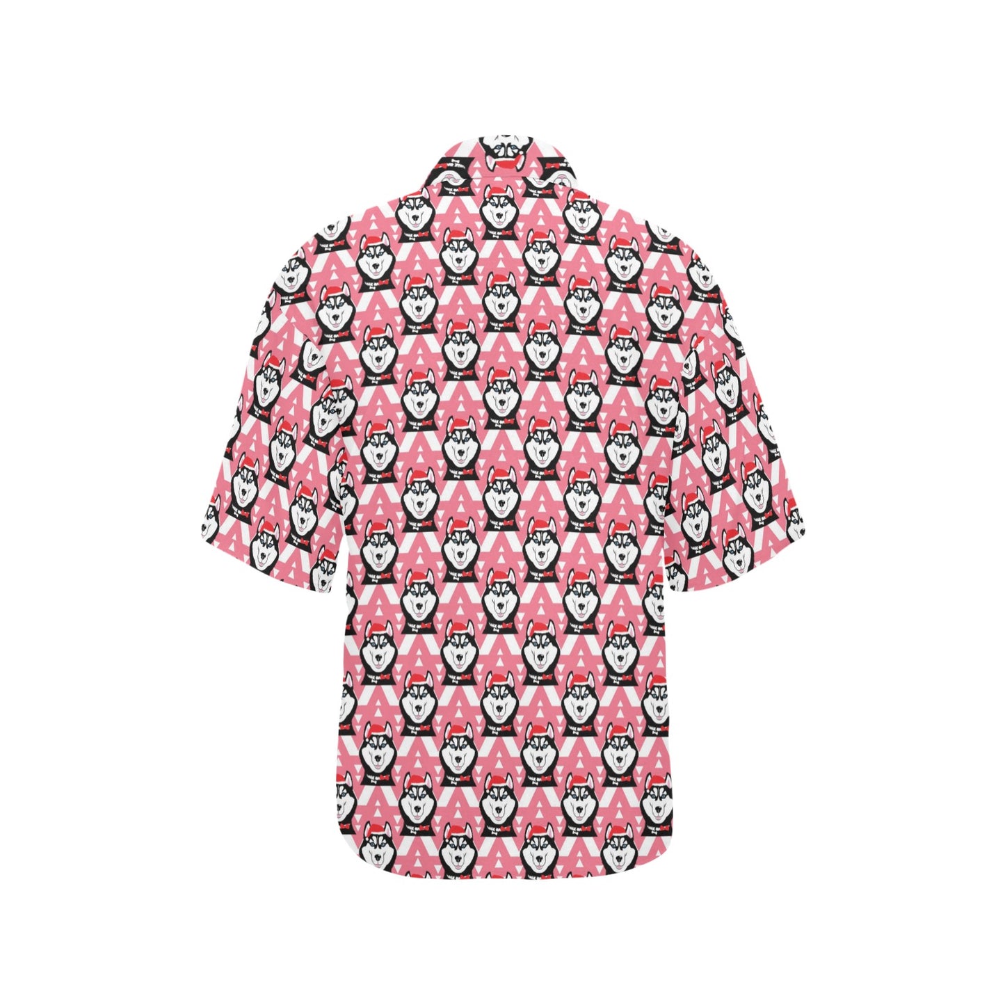 Siberian Huskies Christmas Themed Print Design LKS302 Women's Hawaiian Shirt