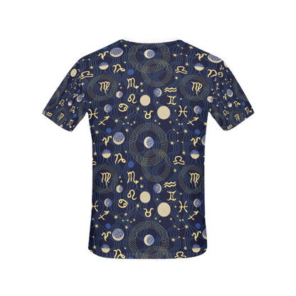 Zodiac Print Design LKS302 Women's  T-shirt