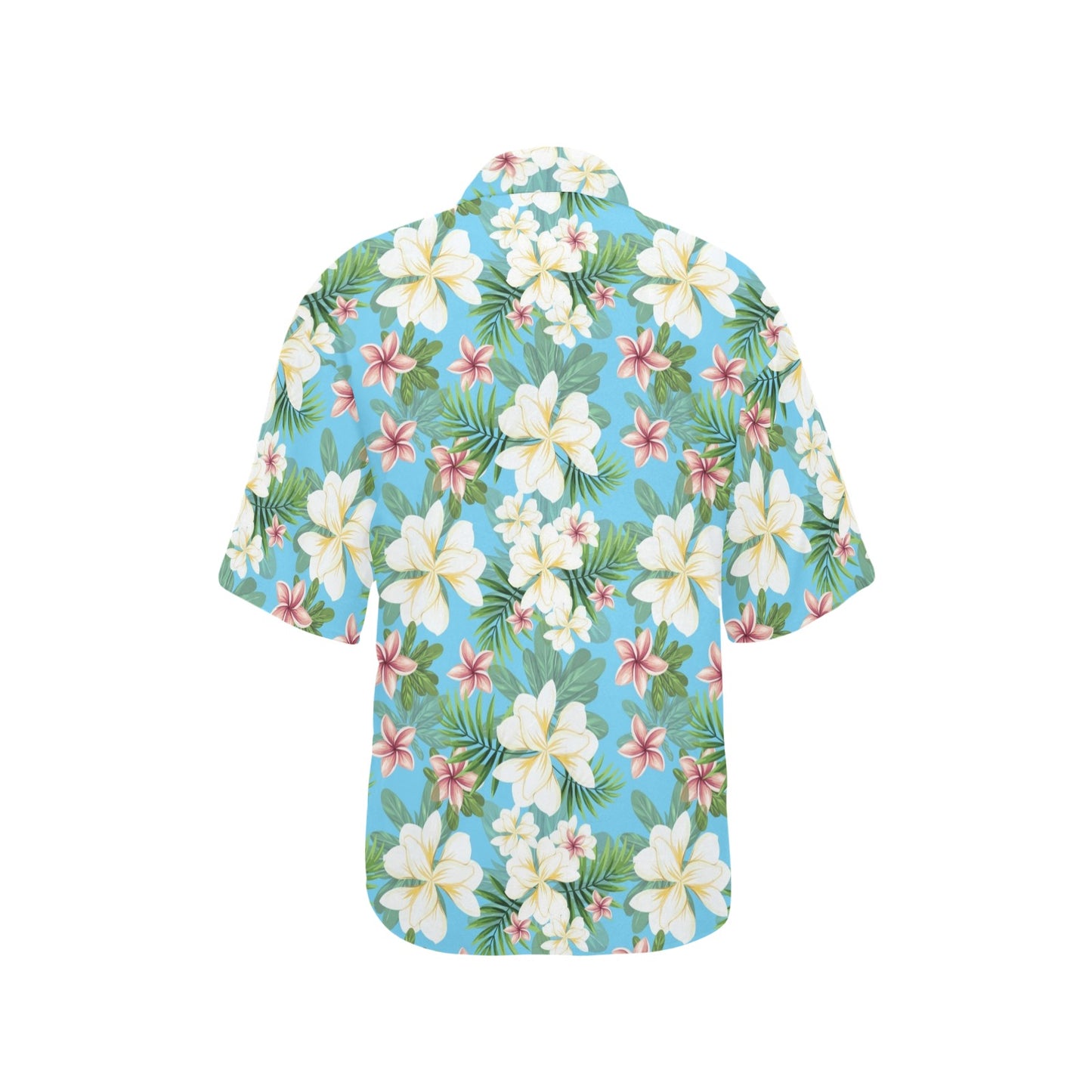 Plumeria Pattern Print Design PM028 Women's Hawaiian Shirt