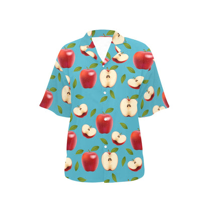 Apple Pattern Print Design AP012 Women's Hawaiian Shirt