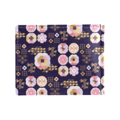 Sakura Japan Style Print Design LKS302 Men's ID Card Wallet