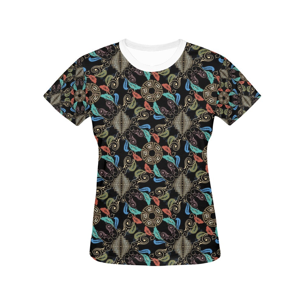 Ancient Greek Print Design LKS308 Women's  T-shirt