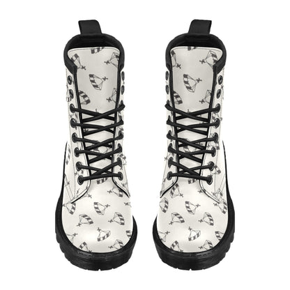 Skydiver Print Design LKS301 Women's Boots