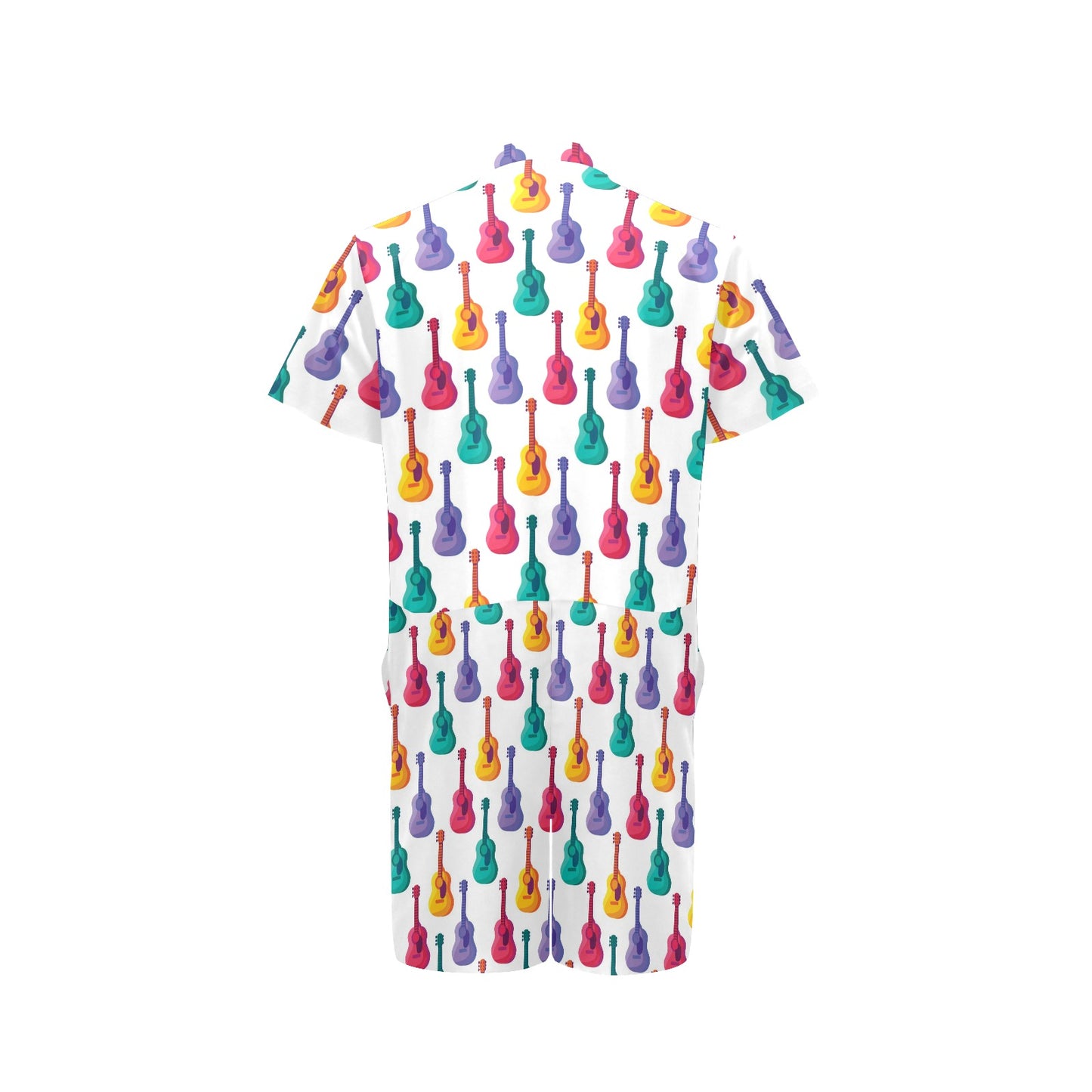 Acoustic Guitar Print Design LKS406 Men's Romper