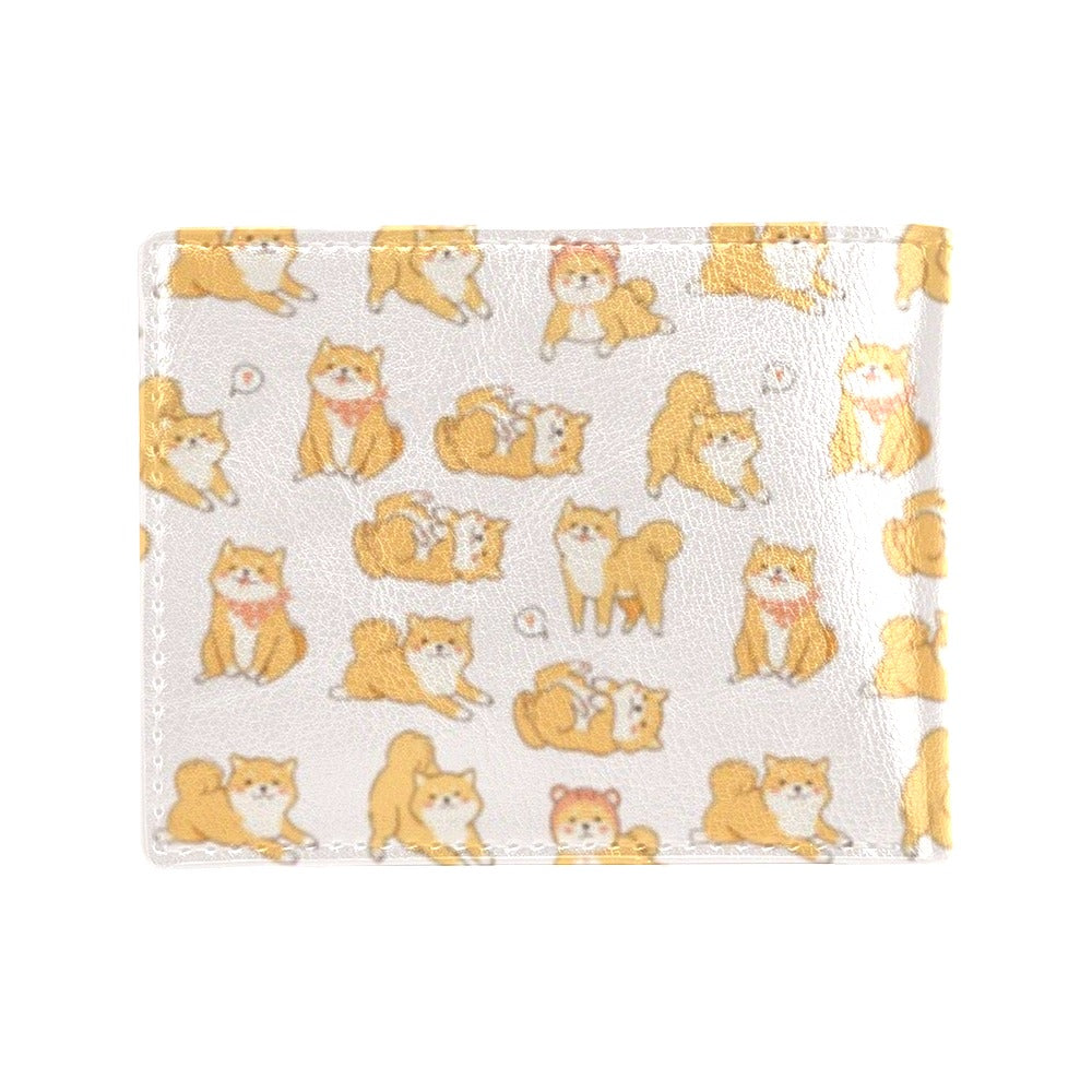 Shiba Inu Print Design LKS308 Men's ID Card Wallet
