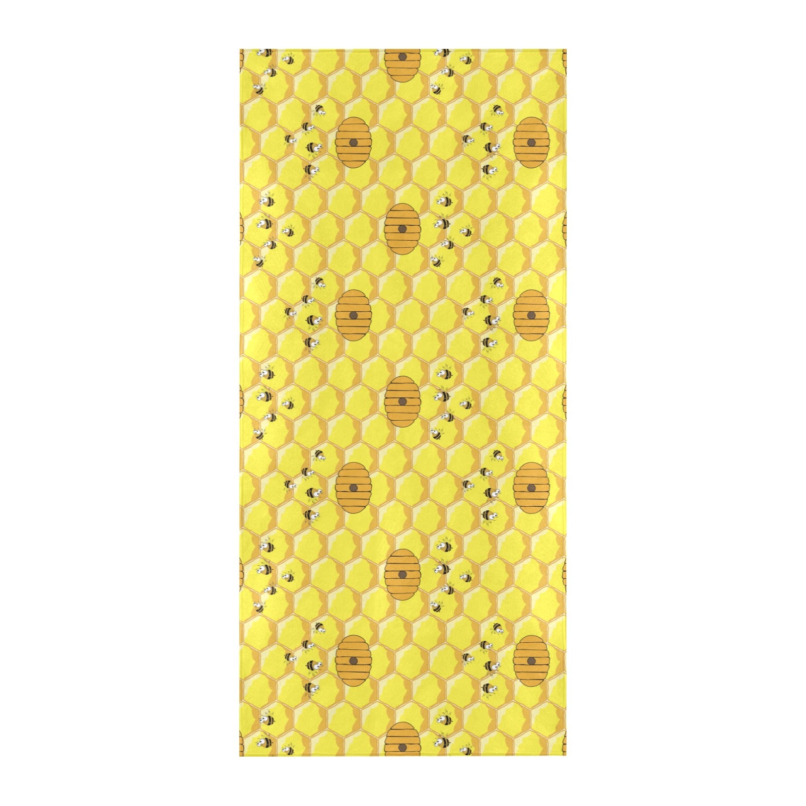 Honey Bee Print Design LKS303 Beach Towel 32" x 71"