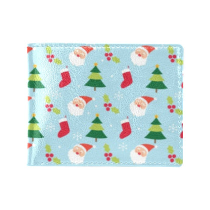 Santa Themed Print Design LKS301 Men's ID Card Wallet