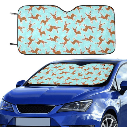 Reindeer Print Design LKS403 Car front Windshield Sun Shade