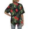 Red Hibiscus Tropical Women's Hawaiian Shirt