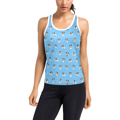 Russell Terriers Print Design LKS3010 Women's Racerback Tank Top