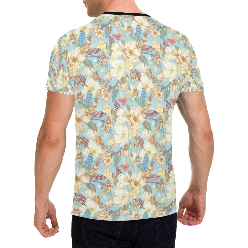 Summer Floral Print Design LKS302 Men's All Over Print T-shirt