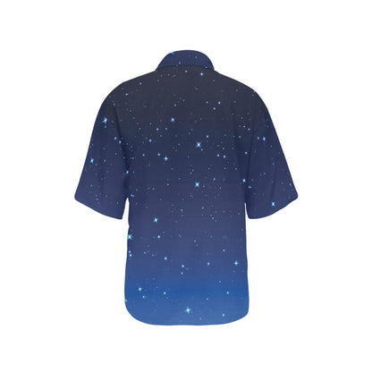 Night sky Pattern Print Design A01 Women's Hawaiian Shirt
