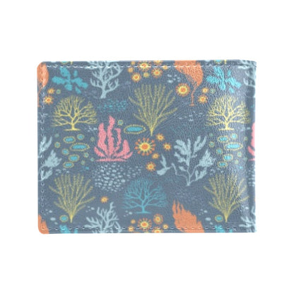 Seaweed Print Design LKS304 Men's ID Card Wallet