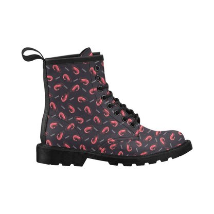 Shrimp Print Design LKS302 Women's Boots