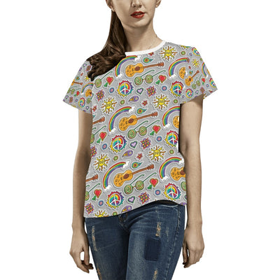 Hippie Print Design LKS306 Women's  T-shirt