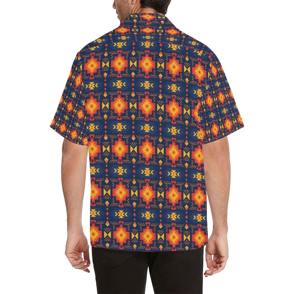 Southwest Pattern Print Design LKS307 Men's Hawaiian Shirt
