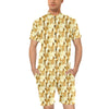 Alpaca Watercolor Design Themed Print Men's Romper