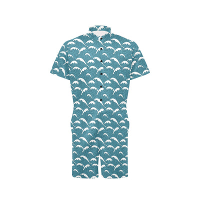 Surf Wave Tribal Design Men's Romper