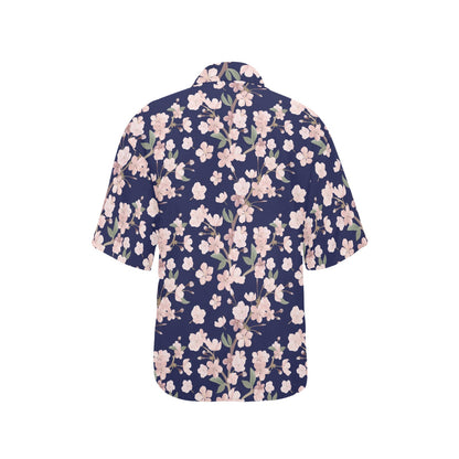 Sakura Print Design LKS301 Women's Hawaiian Shirt