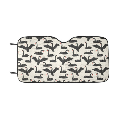 Swan Print Design LKS402 Car front Windshield Sun Shade
