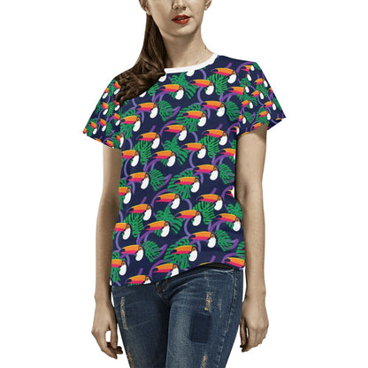 Toucan Print Design LKS302 Women's  T-shirt