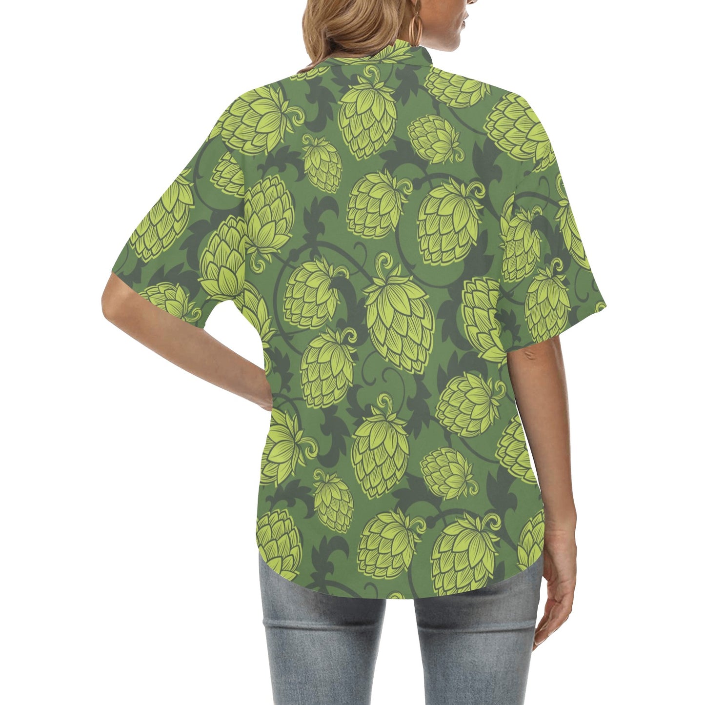 Hope Pattern Print Design 02 Women's Hawaiian Shirt