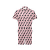 Chihuahua Pink Print Pattern Men's Romper