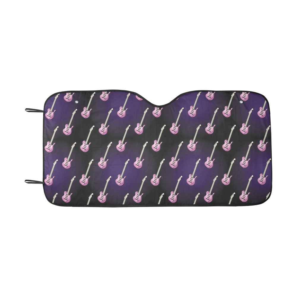 Electric Guitar Print Design LKS405 Car front Windshield Sun Shade