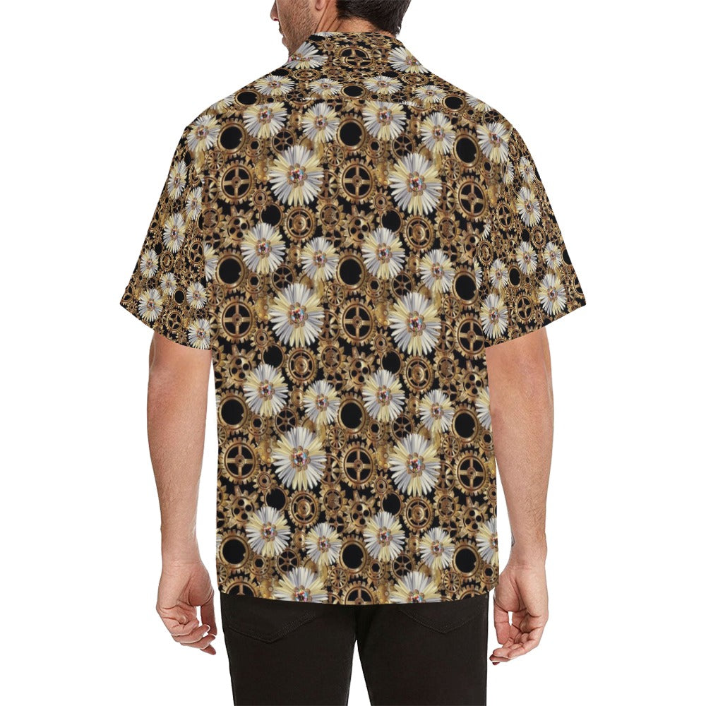 Steampunk Print Design LKS305 Men's Hawaiian Shirt
