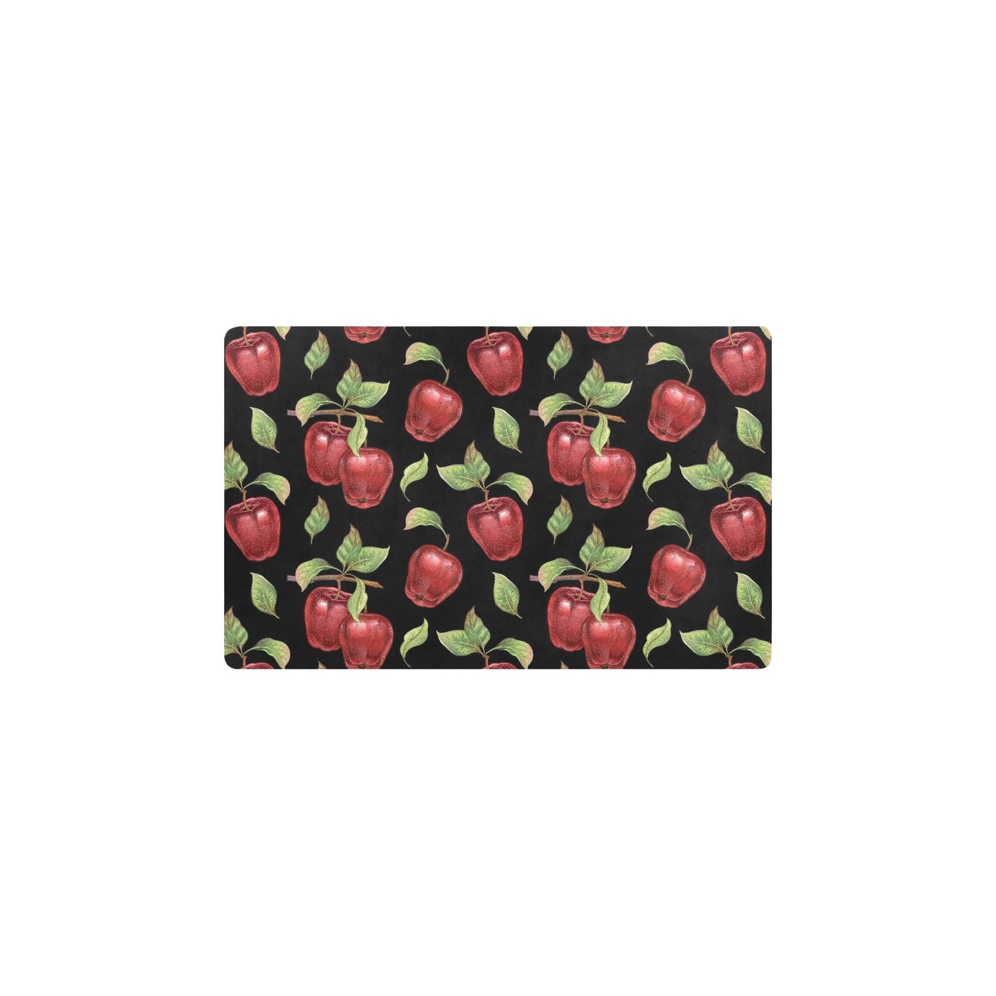 Apple Pattern Print Design AP011 Kitchen Mat