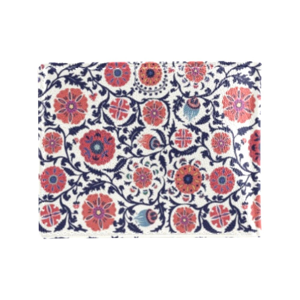 Suzani Print Design LKS304 Men's ID Card Wallet