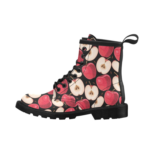Apple Pattern Print Design AP02 Women's Boots