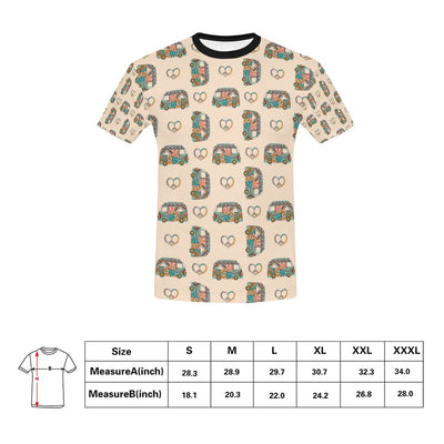 Hippie Van Peace Print Design LKS303 Men's All Over Print T-shirt
