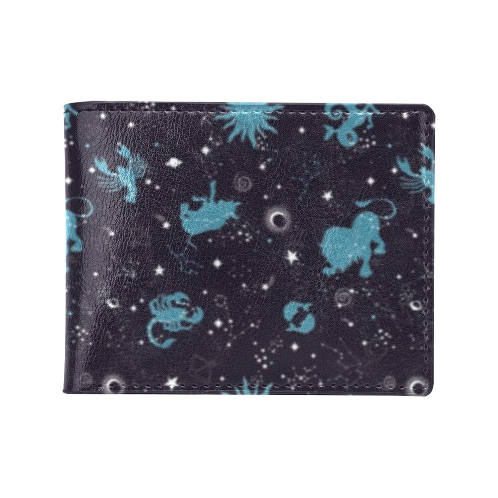 Zodiac Print Design LKS303 Men's ID Card Wallet