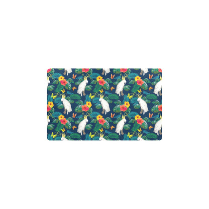 Cockatoo Tropical Pattern Print Design 02 Kitchen Mat