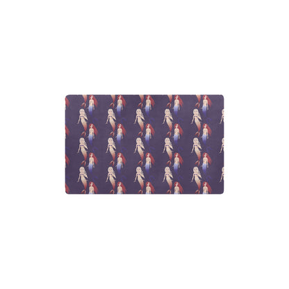 Mermaid Pattern Print Design 02 Kitchen Mat