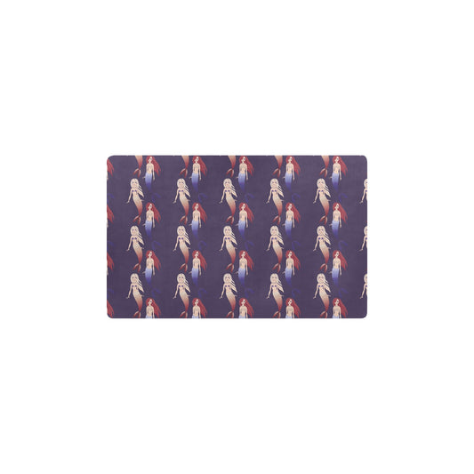 Mermaid Pattern Print Design 02 Kitchen Mat