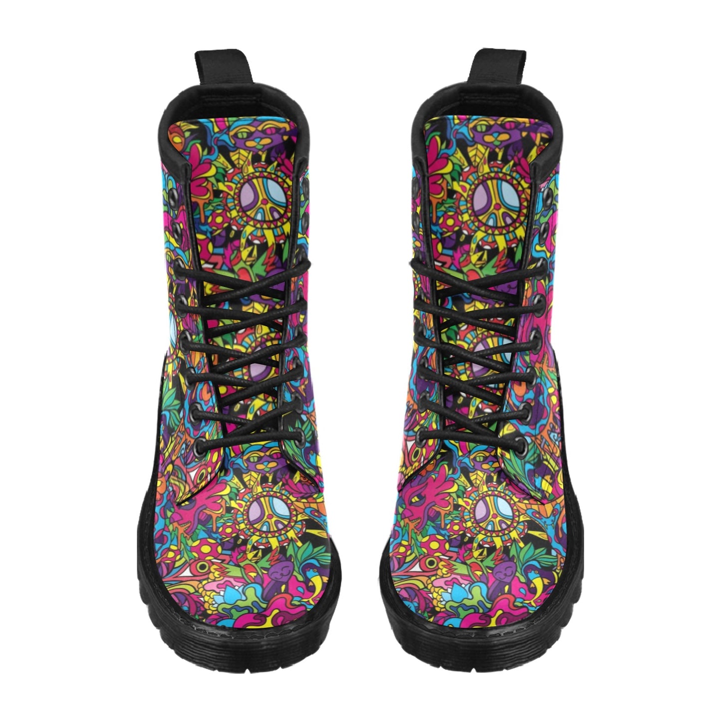 Trippy Print Design LKS304 Women's Boots