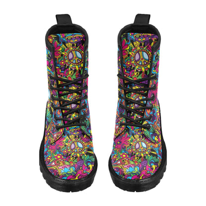Trippy Print Design LKS304 Women's Boots