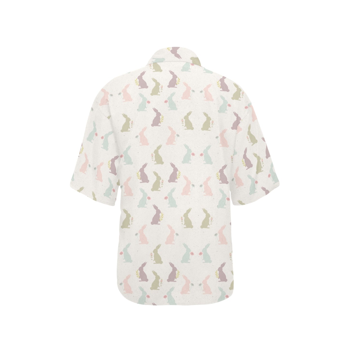 Bunny Pattern Print Design 05 Women's Hawaiian Shirt