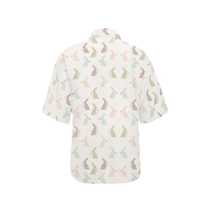 Bunny Pattern Print Design 05 Women's Hawaiian Shirt