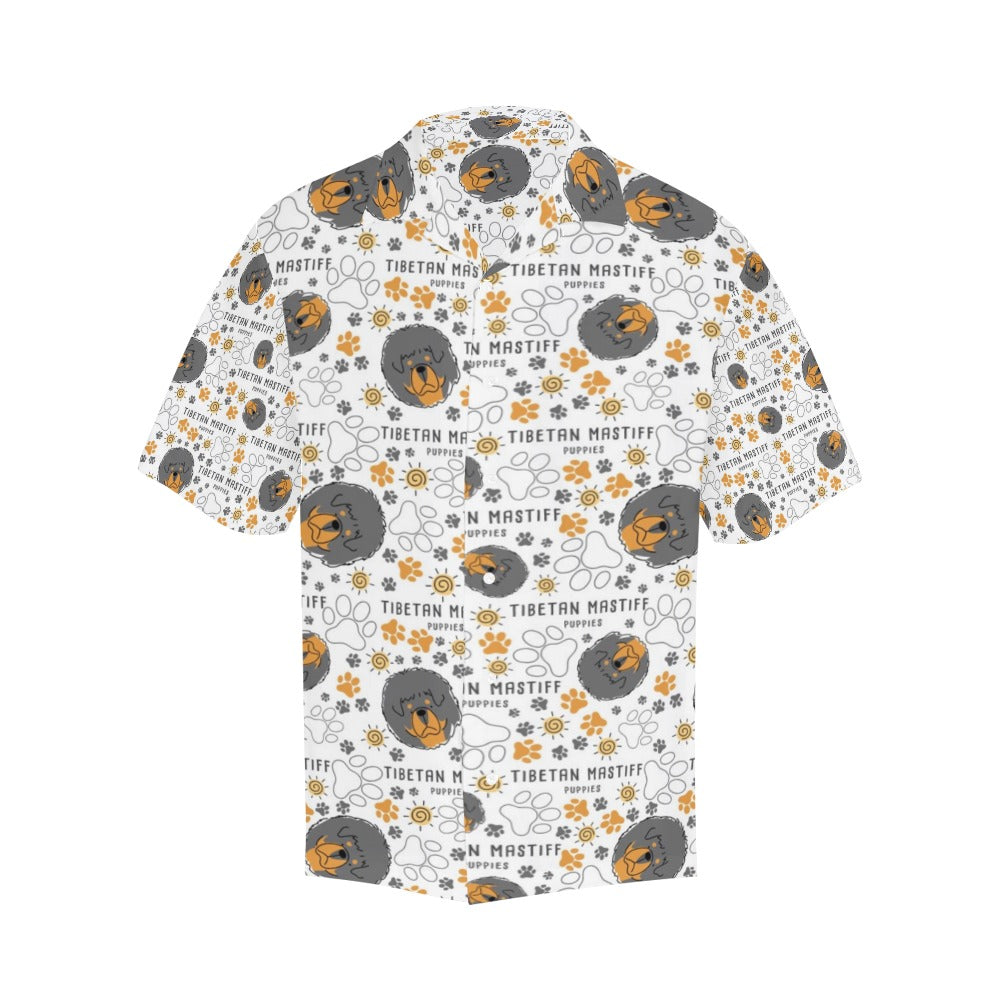 Tibetan Mastiffs Print Design LKS302 Men's Hawaiian Shirt