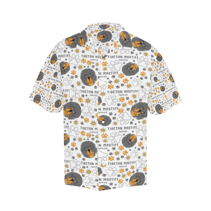 Tibetan Mastiffs Print Design LKS302 Men's Hawaiian Shirt