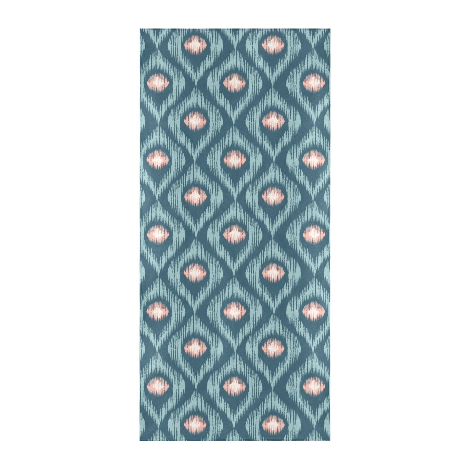 Ikat Print Design LKS402 Beach Towel 32" x 71"