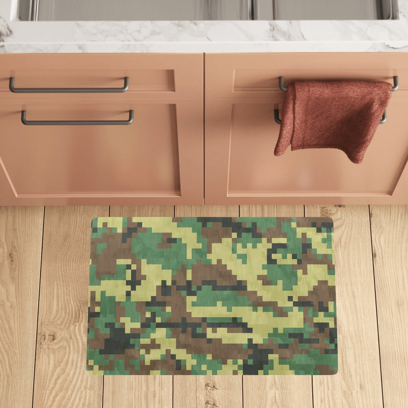 ACU Army Digital Pattern Print Design 02 Kitchen Mat