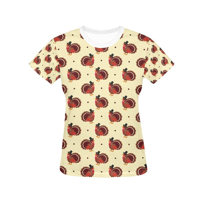 Thanksgiving Print Design LKS3010 Women's  T-shirt