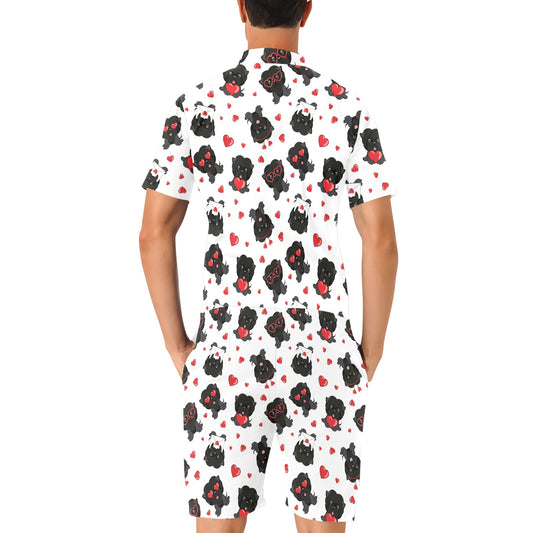 Affenpinscher Pattern Print Design 01 Men's Romper