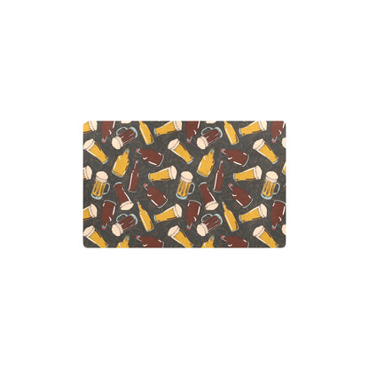Beer Pattern Print Design 03 Kitchen Mat